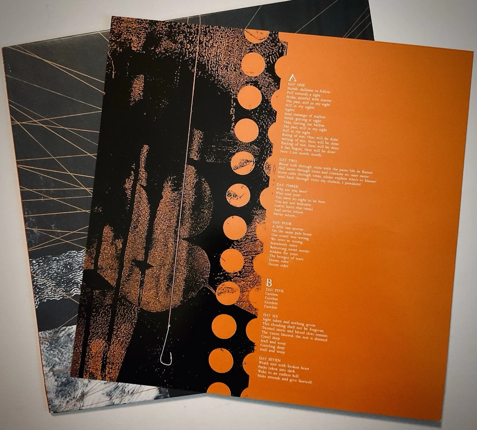 2013 US LUMBAR THE FIRST AND THE LAST DAYS OF UNWELCOME Orange Vinyl LP Ltd NM - Image 4 of 4
