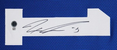 Jaxon Smith-Njigba Authentic Signed Blue Throwback Pro Style