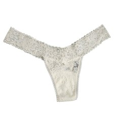 Hanky Panky Daily Lace Low Rise Thong Marshmallow White One Size New With Tags