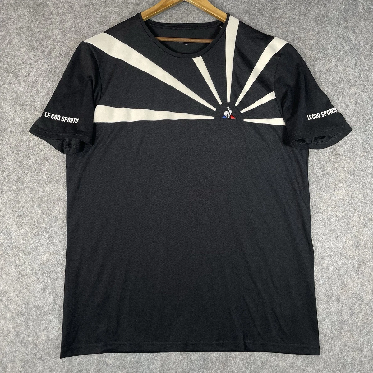 Maillot Vintage Le Coq Sportif Années 70 - Manches Longues, Bleu, Taille S Pour Homme