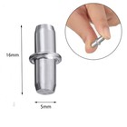 50 Pieces Shelf Pegs 5mm Cabinet Furniture Shelf Support Pegs Nickel Plated