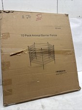 10 Panels No Dig Decorative Outdoor Garden Fence for Yard 32 in H X23.6 ft L 
