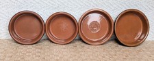 4x Terracotta Mezze Tapas Clay Glazed Traditional  Small Dishes Pots Serveware