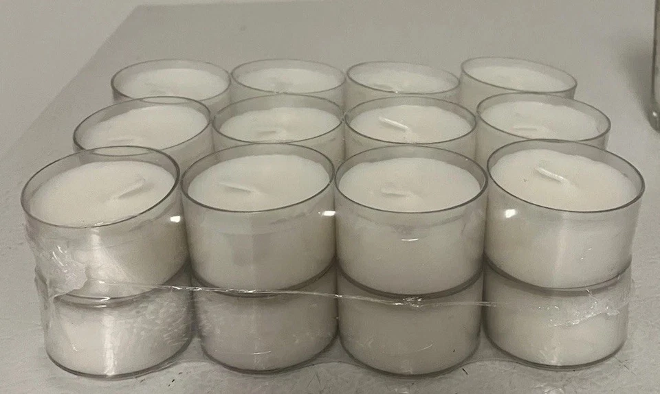 EUC Silver Mercury Glass Votives Set Of 12 With 24 NEW Mini Tea Light Candles - Image 2 of 4