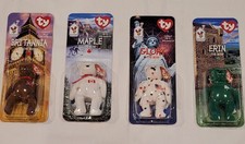 RARE 1999 McDonald's Ty Teenie Beanie Babies Complete Set International BearsNIP