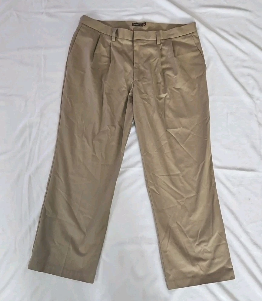 Dockers Pants Mens Tan D3 Straight Leg Size 38x29 100% Cotton