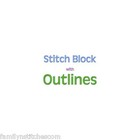 Stitch Block Outline Machine Embroidery Designs on CD in 7 sizes for ...