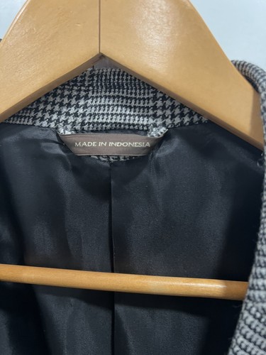 Tasso Elba Mens Two Button Plaid Blazer Wool Polyester Blend Sport Coat Large 42 - Picture 3 of 13