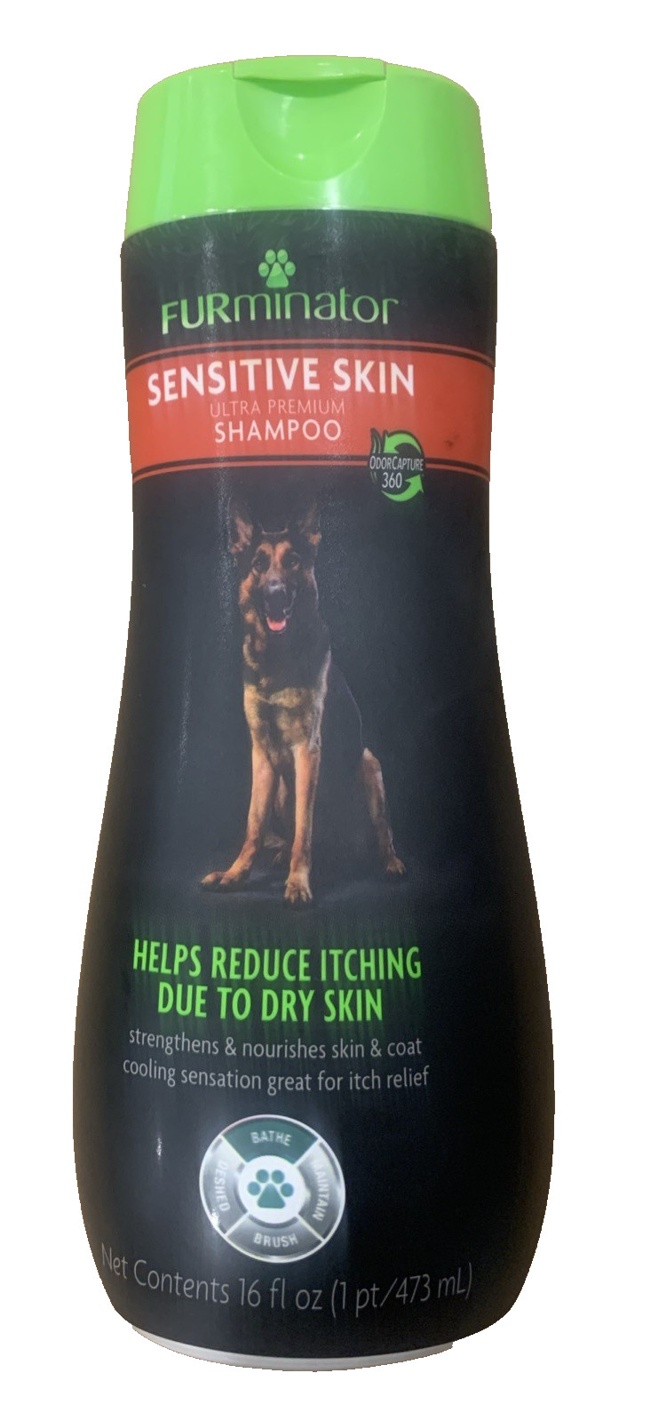 NEW FURMINATOR Itch Relief Ultra Premium Shampoo 16 oz
