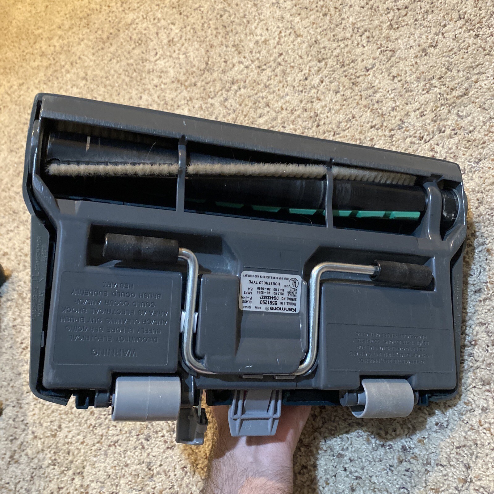 Sears Kenmore Power Mate Canister Vacuum Power Head Model 116 Green