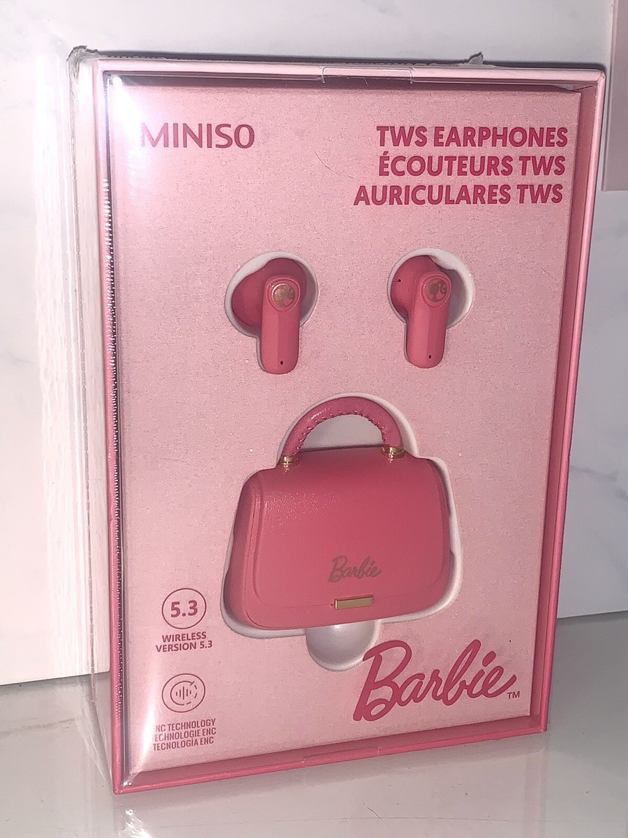 Official Barbie Miniso handbag Headset Bluetooth TWS Earphones