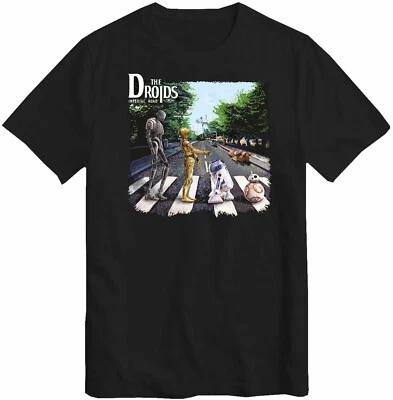 BESTCOLLECTION T-Shirt Droids Abbey Road Star Film Beatles Wars Mashup Top Kinder Jungen Männer