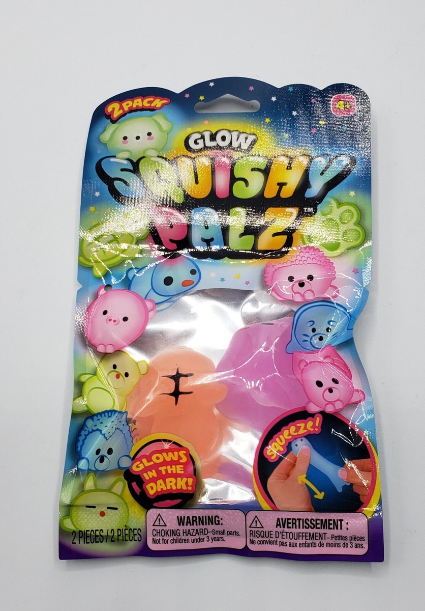 Squishy Palz Glow In The Dark Kids Jiggle Pet toy Lot Of 4 | eBay