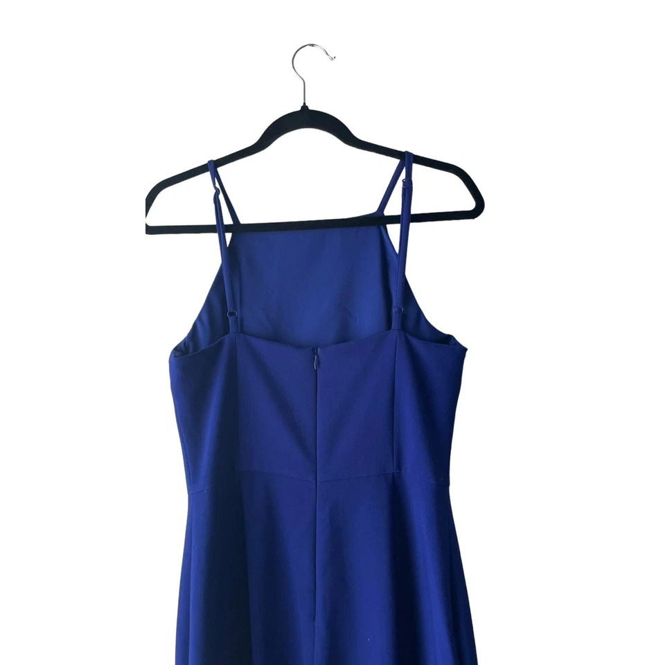 French Connection Women’s Whisper Jumpsuit Color Prince Rocks Blue 6 - Image 3 of 4