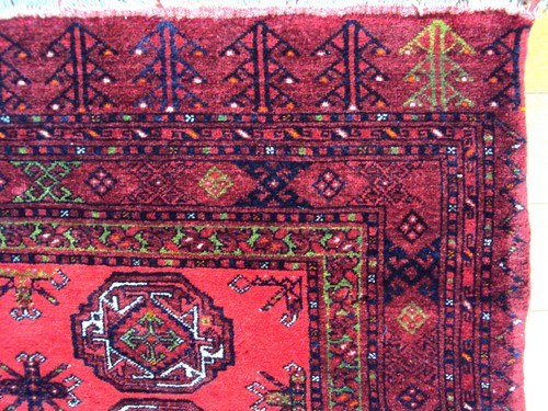Tappeto TAPPETO FATTO A MANO 6,5 PIEDI ANTICO RARO DOPPIO TURKOMANO BUKHARA Bokhara Tekke!! - Foto 14 di 20