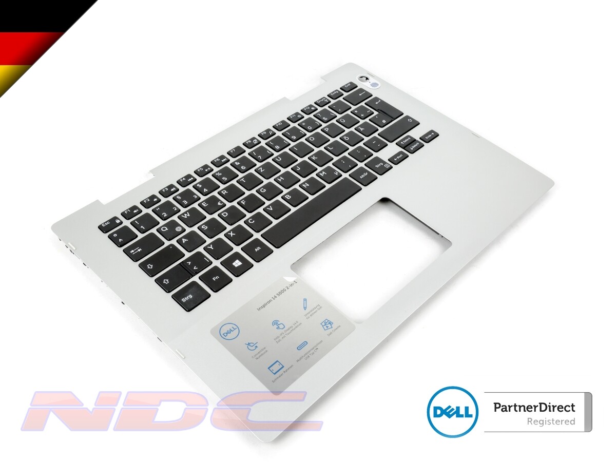 Dell Inspiron 5481 5482 5485 5491 2 in 1 Palmrest GERMAN Keyboard 041KVJ 0Y616T