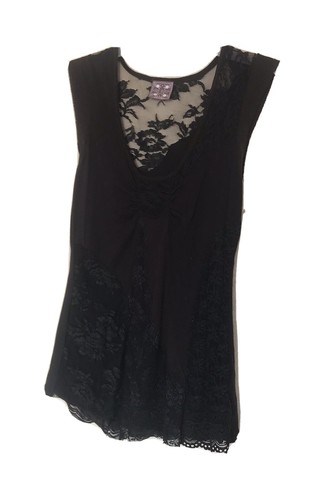 Free People Women Black Lace Tops Small - image 1