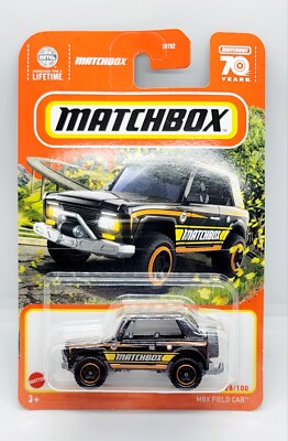 Matchbox 2023 Black Field Car Toy Car New In Package Mattel 