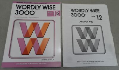Wordly Wise 3000 Book 12 Student Text (2nd Ed) + Answer Key EPS School Specialty