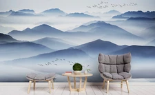 3D Ink Landscape Wallpaper Wall Mural Removable Self-adhesive Sticker 191