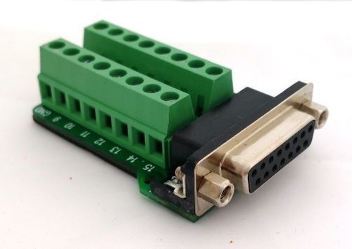 Adaptateur DB15 D-Sub RS-232 / VGA Breakout Board Adaptateur Mâle / Femelle - Photo 3/22