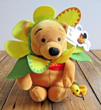 NWT Disney Store Mini Bean Bag Plush Mouseketoys Winnie the Pooh New Flower 8"