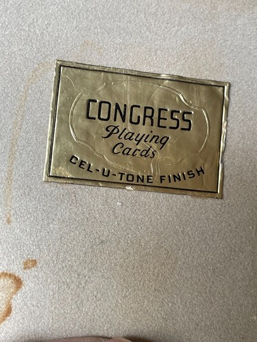 2 Complete Congress Decks Plaing Cards - Case & Card Backs Do Not Match - Picture 3 of 8