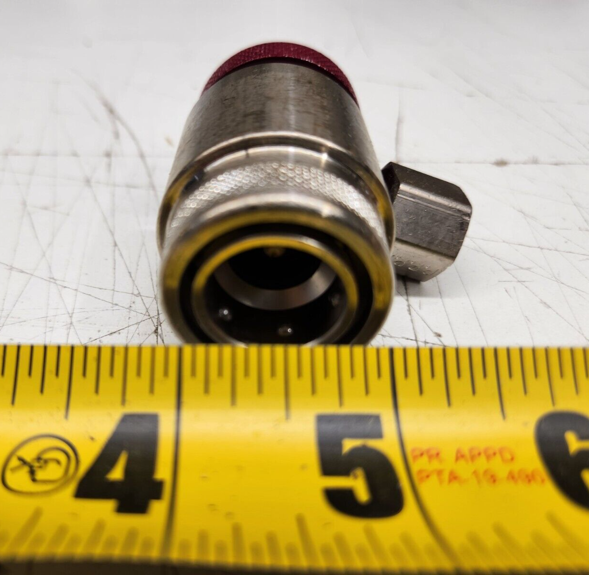 Parker J639-R-1234YF 12mm Thread Hot Refrigerant Coupler High Side