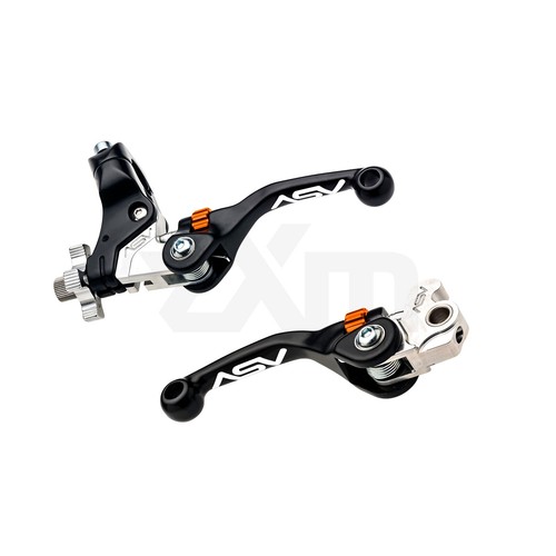 1999-2014 Honda TRX400 EX / X ASV F4 Series Brake & Clutch Lever PAIR PACK Black - Picture 22 of 24