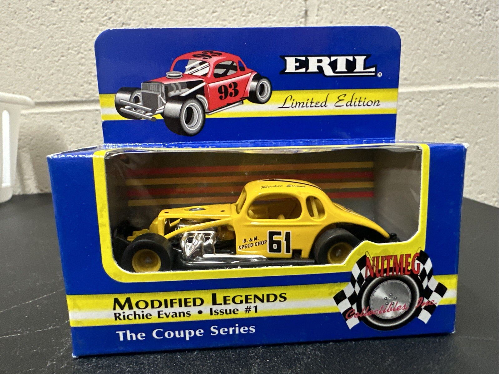 Richie Evans #61 Modified Legend Nutmeg ERTL Issue #1 1:64 Scale ...