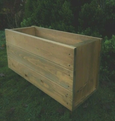 RUDDINGS WOOD Planter Plant Container Pots Outdoor Decking Garden Shrub Flower Wood Box Deep
