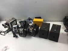 7 Vintage BROWNIE Camera Mix Lot 2 Hawkeye Hash 2 No. 2 Starlet Starflex Kodak 8