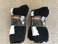 2 Packs of 2 Pairs of Ladies Halloween Cozy Socks Size 4-10 - Brand New
