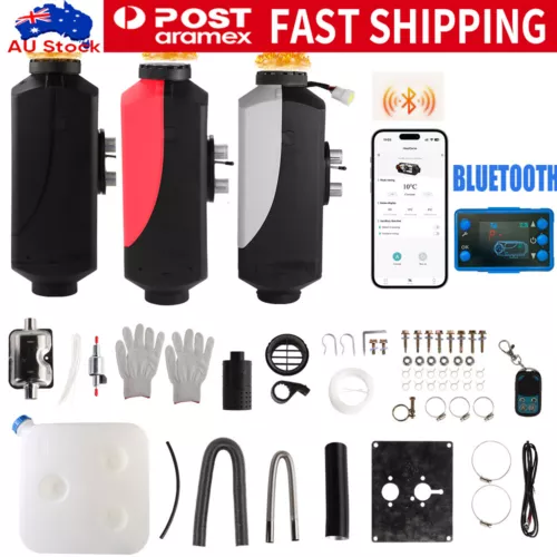 12-24V 2KW 5KW Diesel Air Heater Bluetooth APP LCD Thermostat Caravan Motorhome