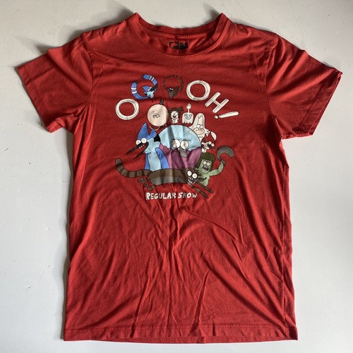 Regular Show T Shirt, Cartoon Network, Red (Size S) Womens Ladies Top, Cotton