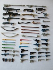 57 Vintage Star Wars Weapons Figures Lot  Rep...