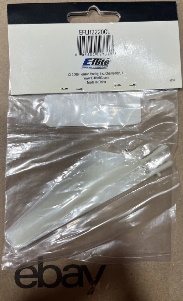 Glow in the Dark Lower Main Blade Set(1 pr) Blade MCX  EFLH2220GL  - Image 2 of 2