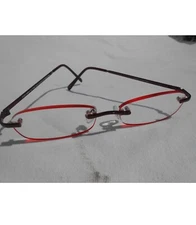 Foster Grant "Kristin" Simply Specs Burgundy Tint Reading glasses 1.50