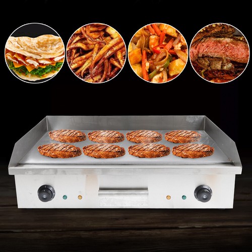 Commercial Electric Grill Plate Smooth Stainless Steel Griddle Plate Frying Plate Griddle - Picture 1 of 12