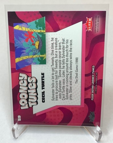 2024 Fleer Retro Looney Tunes Some People Never Learn Cecil Turtle Blue #59 - Picture 2 of 2