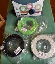 3D Printer Filament PLA+ 250g 175mm 3 rolls Black Green White 3 ROLLS 1 Price