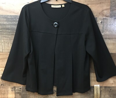 Notations Jacket Women Large Pleated Retro  Minimalist Career Dressy Retro NWT