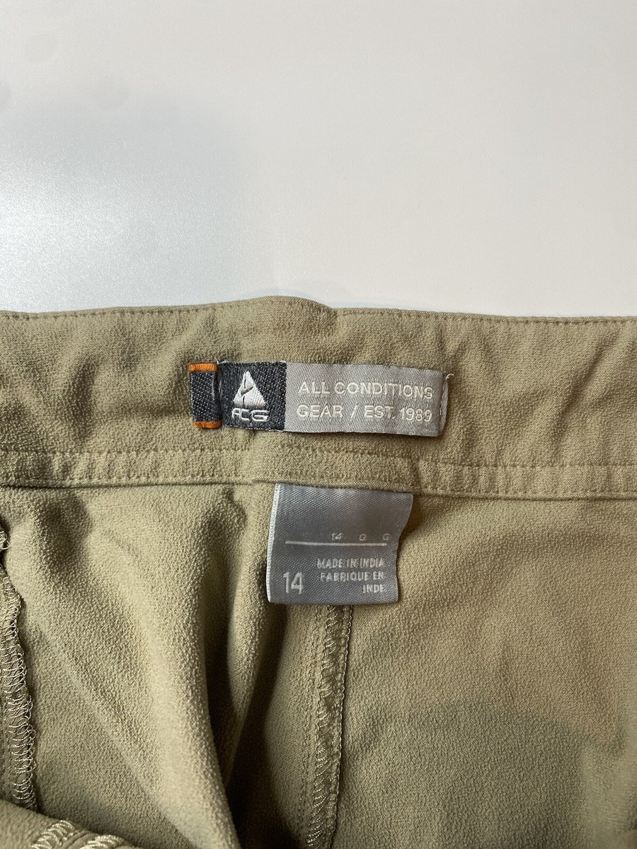 Nike ACG All Conditions Gear Pants Women's 14 Tan Beige Nike ACG All Conditions Gear Pants Women's 14 Tan Beige