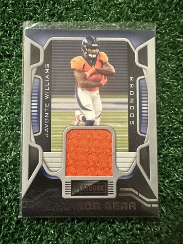 2021 PANINI PLAYBOOK GRIDIRON GEAR JAVONTE WILLIAMS PATCH ROOKIE RC #GG-JWI