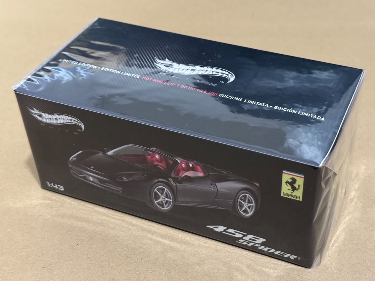 Hot Wheels 458 Italia 1:24 マットブラック Hot Wheels 1:24