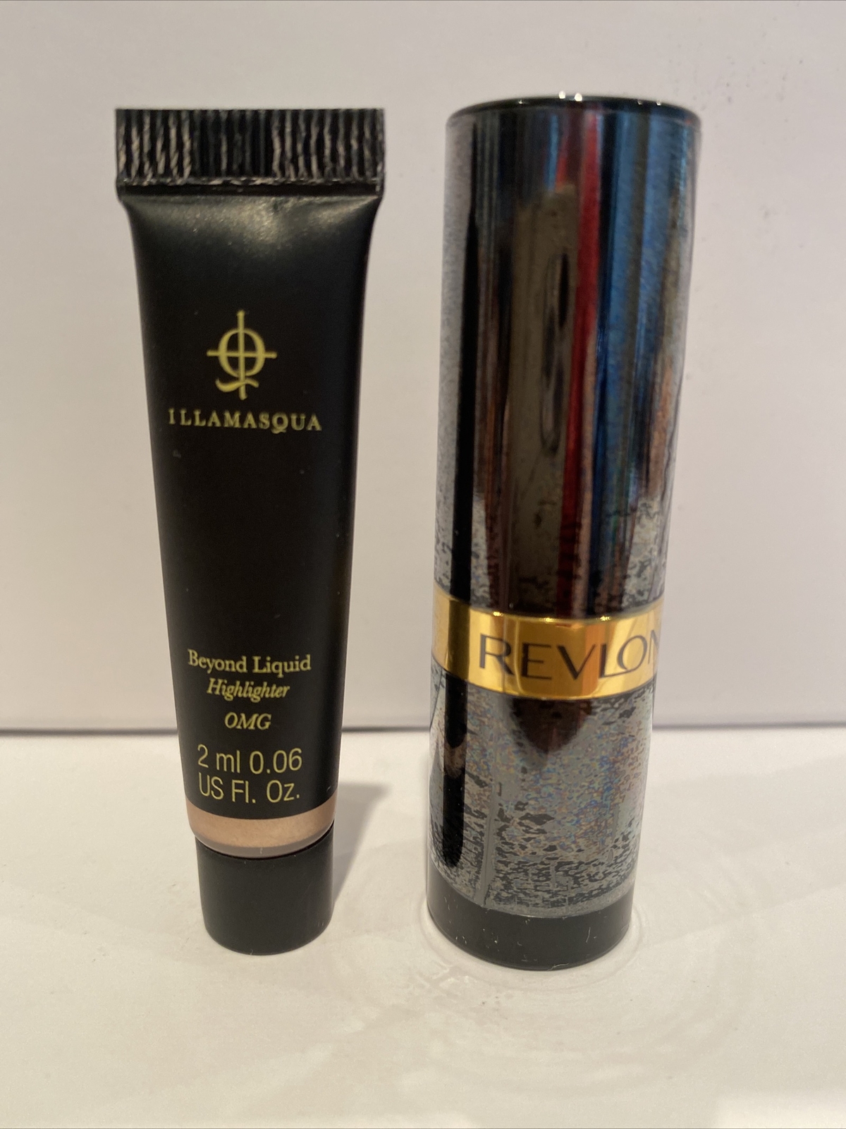 Revlon ❤️Super Lustrous Lipstick 225 Rosewine + ILLAMASQUA ❤️OMG Highlighter 2ml