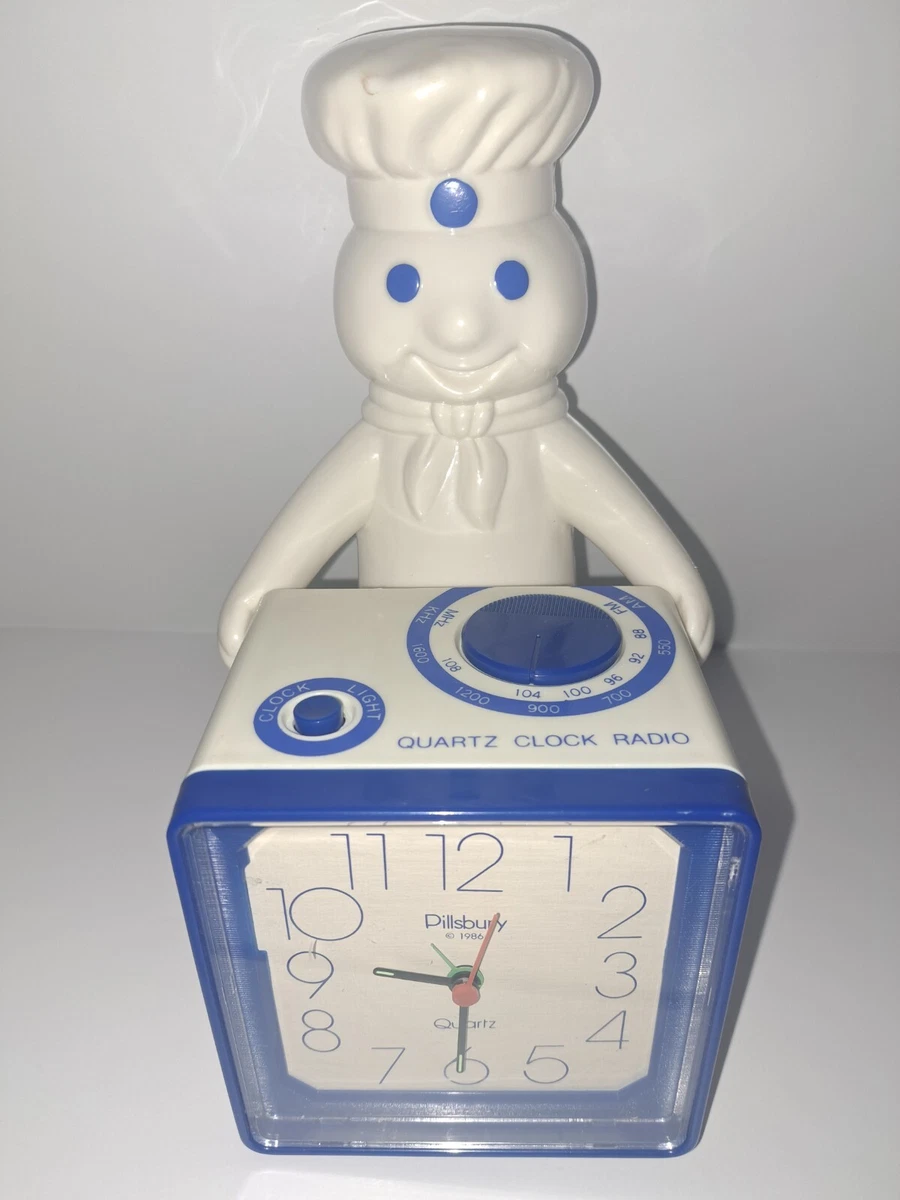 ビンテージ　ドゥボーイ　ポッピンフレッシュ　時計　ラジオ　懸賞品　Quartz pillsbury doughboy clock products for sale | eBay