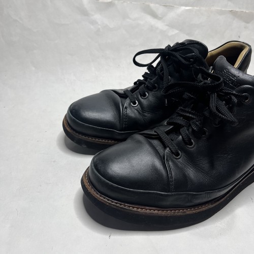 Samuel Hubbard DressFast Dress Sneaker Nero Pelle Casual Cap Toe Uomo Taglia 9,5 - Foto 2 di 12
