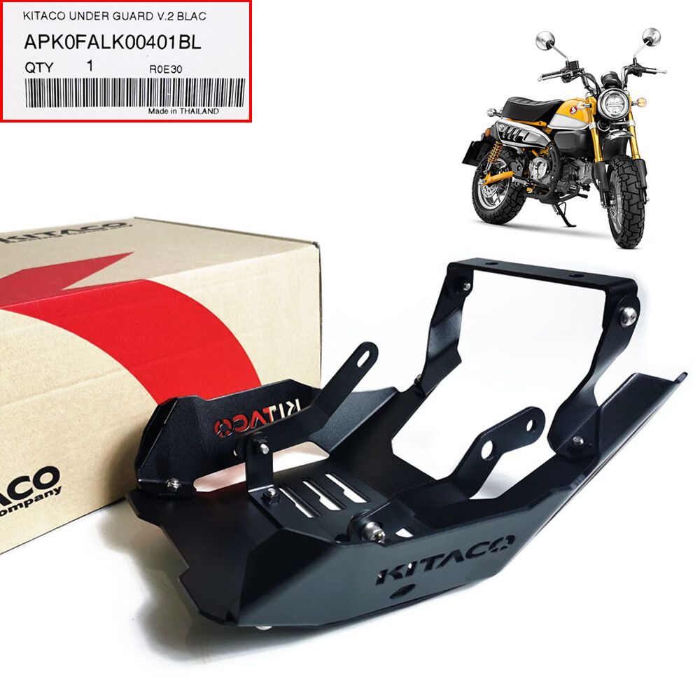 Honda Z125 Monkey 125 Kitaco Skid Plate Under Guard Black New Monkey