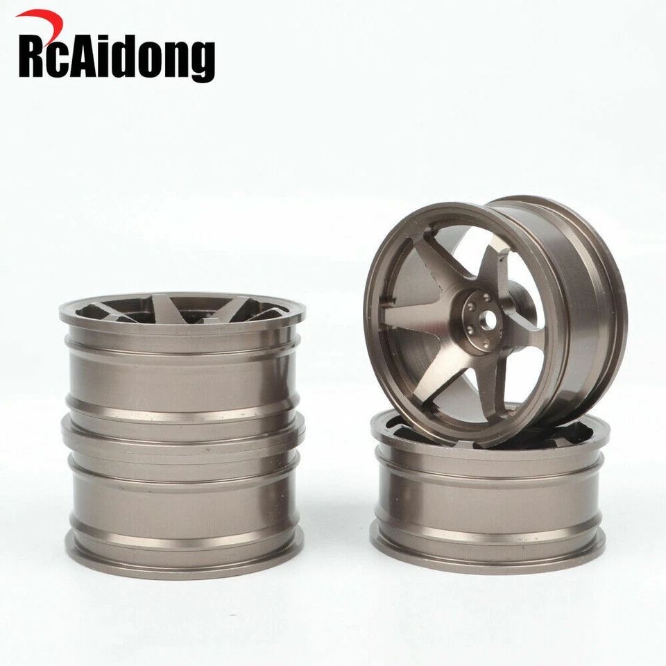Aluminum Wheels Rims for Tamiya TT-02 SRX  HSP Redcat 1:10 RC On-road Racing Car - Image 4 of 4